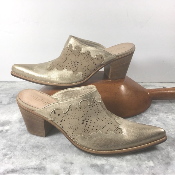 Sundance Shoes - SUNDANCE Rare Western Mules CUOIO Made In Italy